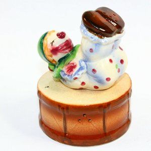 Vintage Clown and Drum Salt and Pepper Shakers!